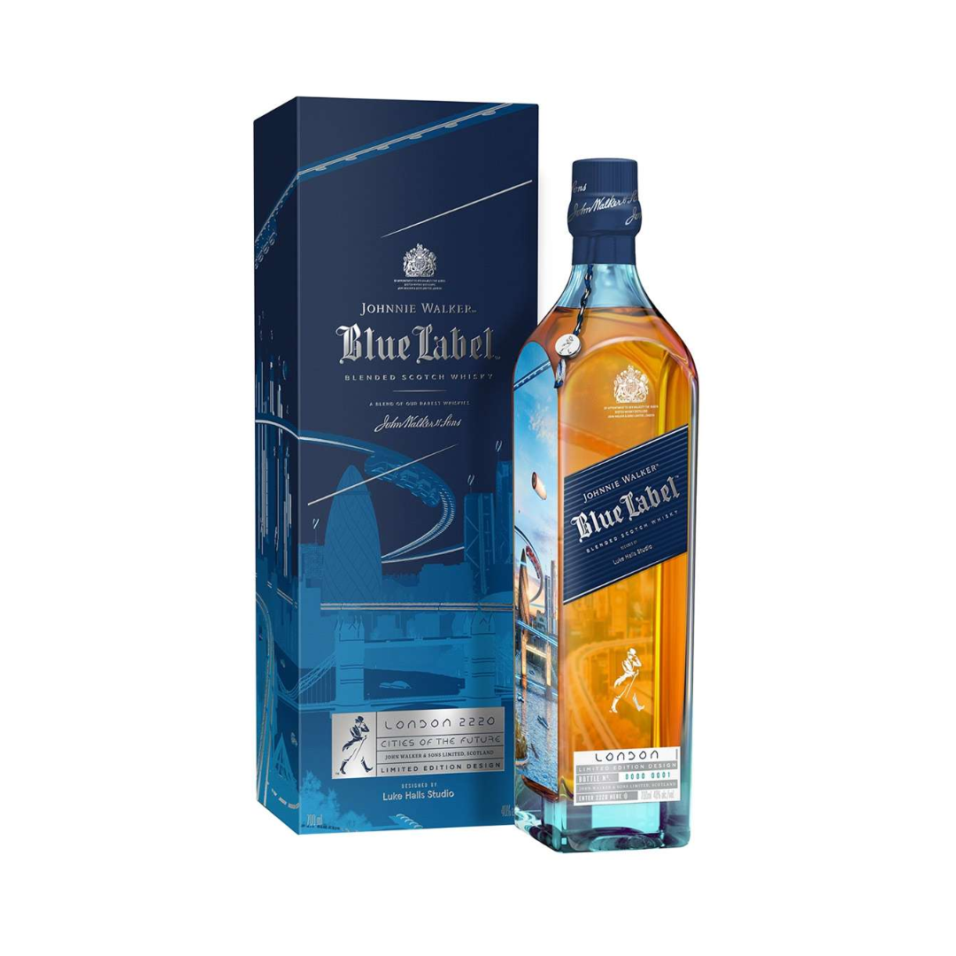 Johnnie Walker Blue Label Blended Scotch Whisky Cities of The Future: London 2220