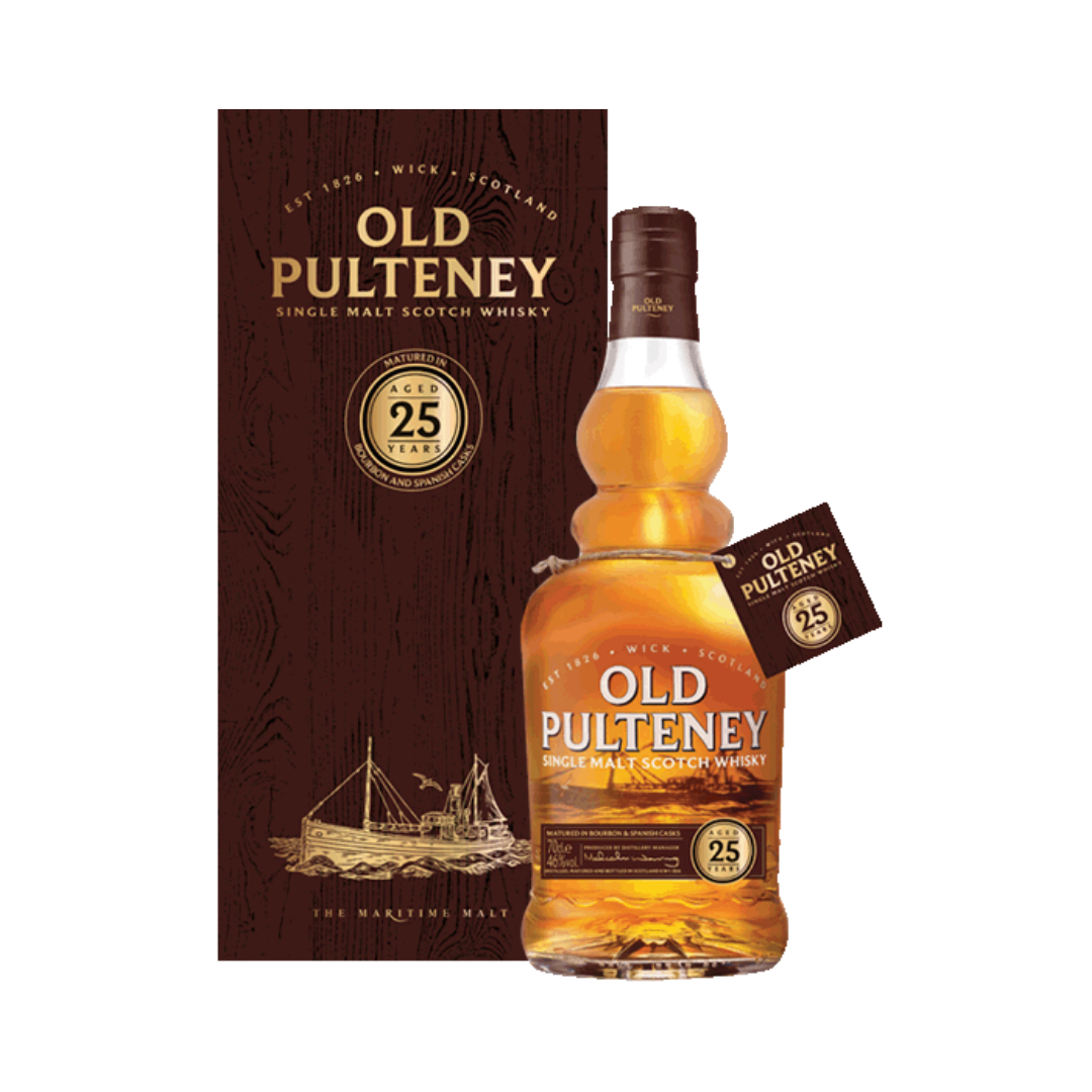 Old Pulteney 25 Single Malt Scotch Whisky (Older Bottling)