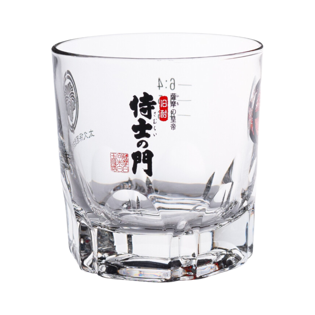 Ookubo Shuzo Samurai no Mon Japanese Shochu Rock Glass