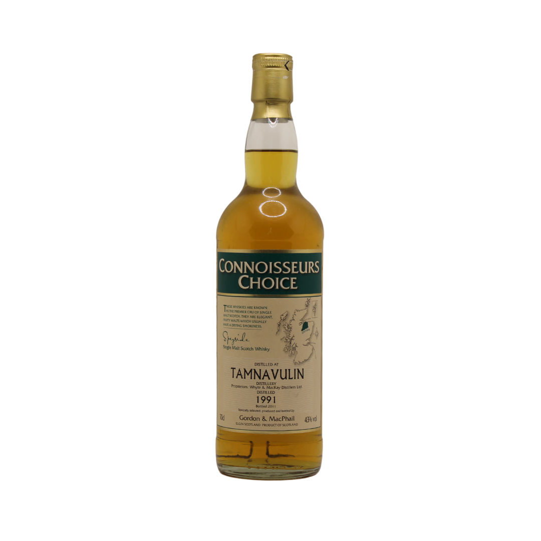 Tamnavulin 20 Y/O 1991 Connoisseurs Choice Gordon & Macphail Speyside Single Malt Scotch Whisky
